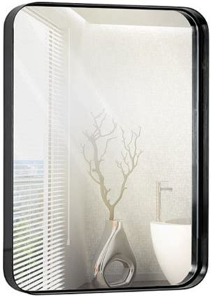 Hamilton Hills Contemporary Brushed Metal Wall Mirror